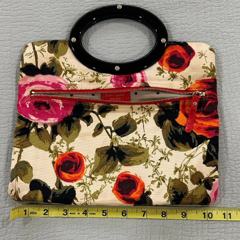 Kate Spade Vintage Floral Tote with Black Handle - Picture 4 of 10